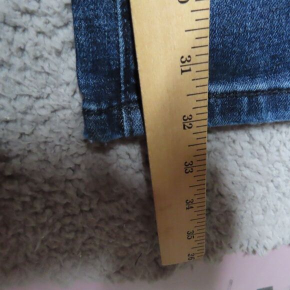 T K Axel Jeans Mens 32x32 Blue Slim Bootcut Dark Wash Cotton Denim Flap Pockets - Picture 11 of 13